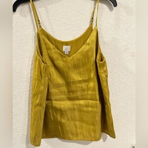 A New Day Fall-yellow thin strap dress/holiday shirt-size medium